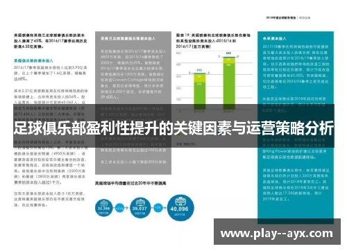 足球俱乐部盈利性提升的关键因素与运营策略分析